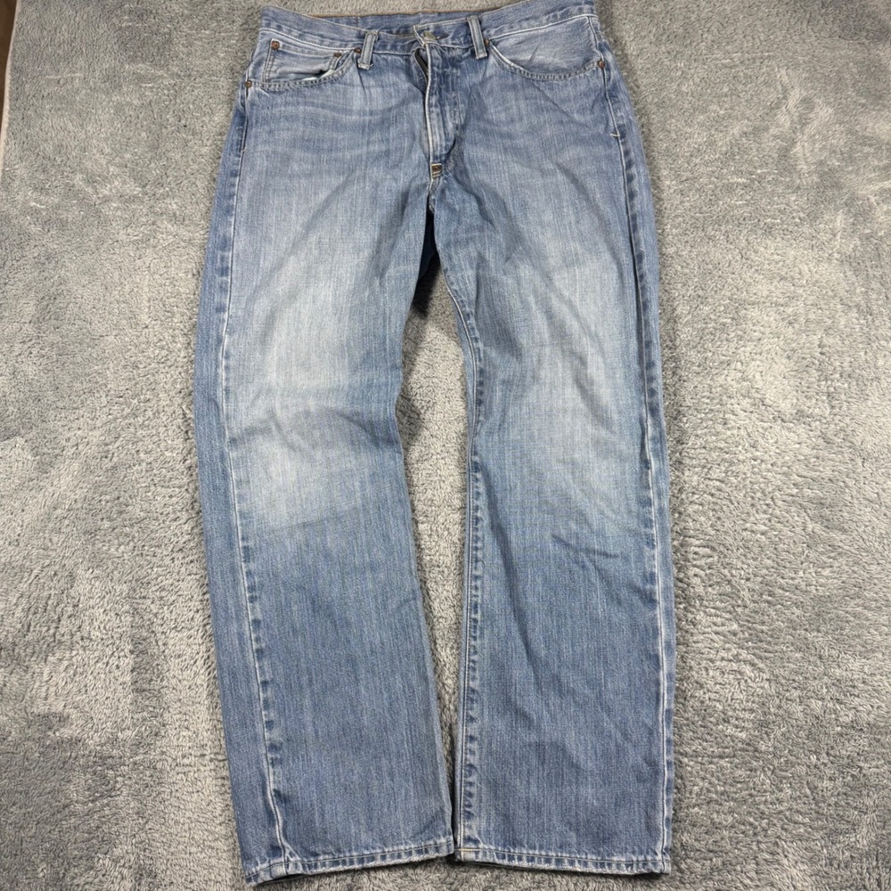 VTG Polo Ralph Lauren Vintage 67 Jeans Mens 32x30 Straight Loose Fit Light Blue